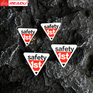 safety 饰贴遮瑕贴 1st安全第一小贴纸自行车一体把贴纸车架改色装
