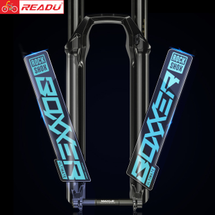 自行山地车装 boxxer前叉贴纸 饰前叉帖防水透明底 rockshox 2020款
