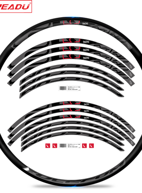 新款Fulcrum Racing 5 C17公路车圈轮组碳圈贴纸R5圈刹改色贴纸