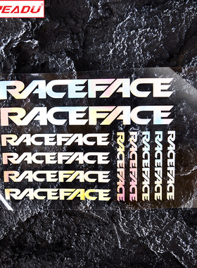 自行车贴纸公路车赛脸RACEFACE小贴纸车架贴纸装饰座杆贴涂装翻新