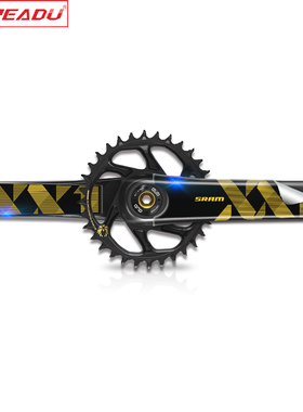 READU贴纸适用速联XX1 EAGLE曲柄贴纸自行车牙盘保护贴纸保护贴膜