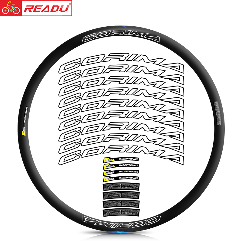 热爱度新款 2022-corima MCC 32 公路轮组贴自行车贴纸车圈装饰贴