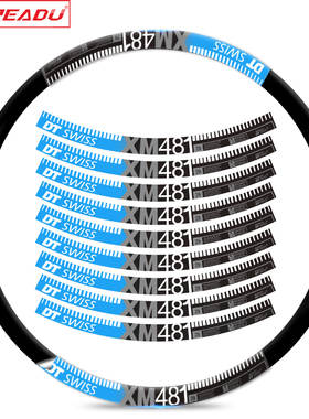 山地车DT SWISS XM481轮组贴纸自行车刀圈贴纸防水防晒装饰轮组贴