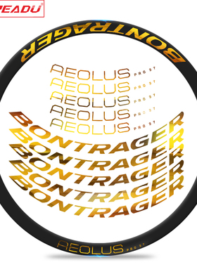 棒槌哥Bontrager Aeolus Pro 37 TLR 公路碟刹轮组自行车贴纸车圈