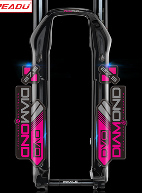DVO Diamond山地车前叉贴 自行车单车车身个性装饰防水前叉贴纸
