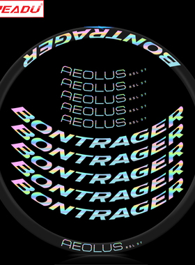 公路自行车轮组贴纸Bontrager Aeolus RSL 37 TLR碳钎维车圈装饰