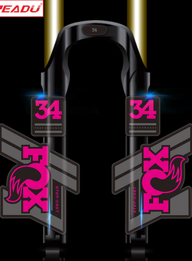 2020 fox34 PERFORMANCE前叉贴纸自行车山地车单车前叉贴防水装饰