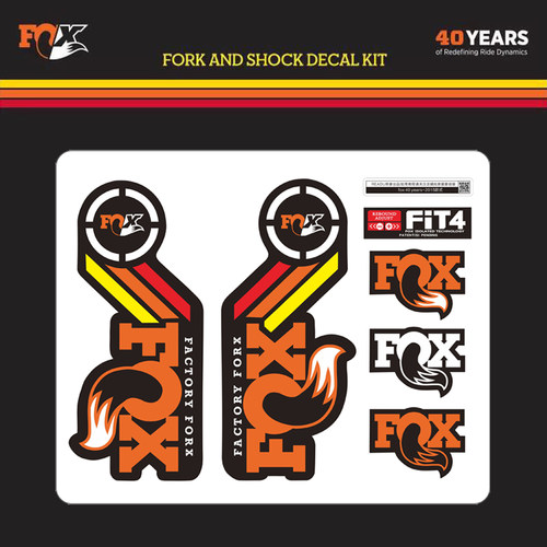fox40year特别版山地车前叉贴纸