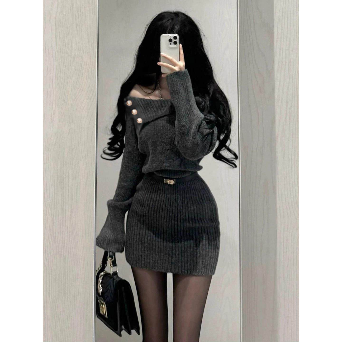 法式气质修身包臀裙连衣裙