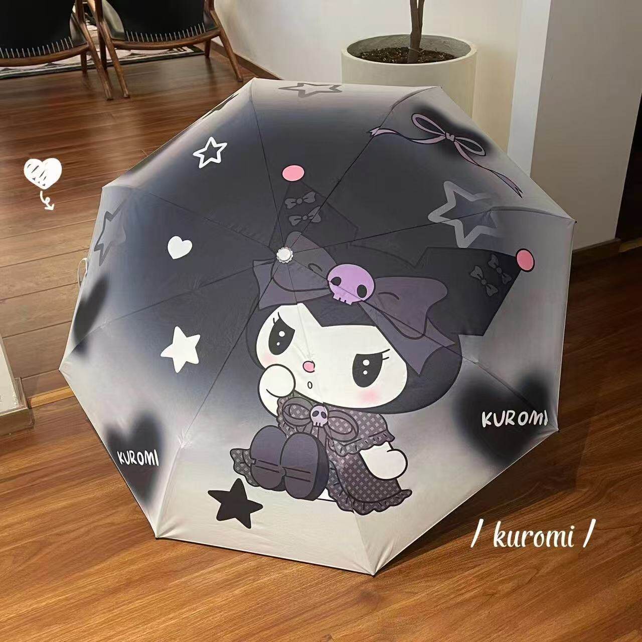 女生礼物卡通可爱开心学生少女遮阳伞雨伞太阳伞学生自动黑胶防晒