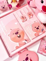 Подарочная коробка для губ с розовым ножом розовый медведь медведь медведь куроко Рими Мерлитти Эссенция помада мини -набор