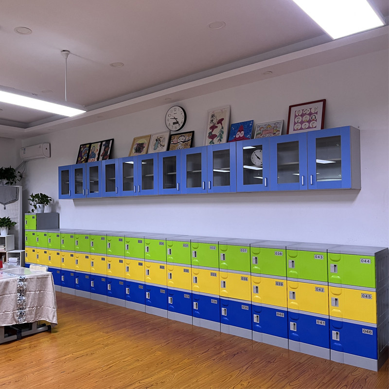 abs塑料学生书包柜幼儿园学校教室组合收纳柜环保班级独门储物柜