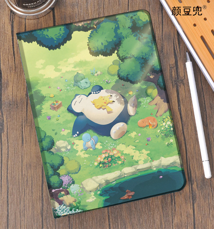 宝可梦 卡比兽 小火龙ipad10.2适用于air4/5保护套matepad pro11 Air3杰尼龟mini5/6小米6pro12.9荣耀V8华为
