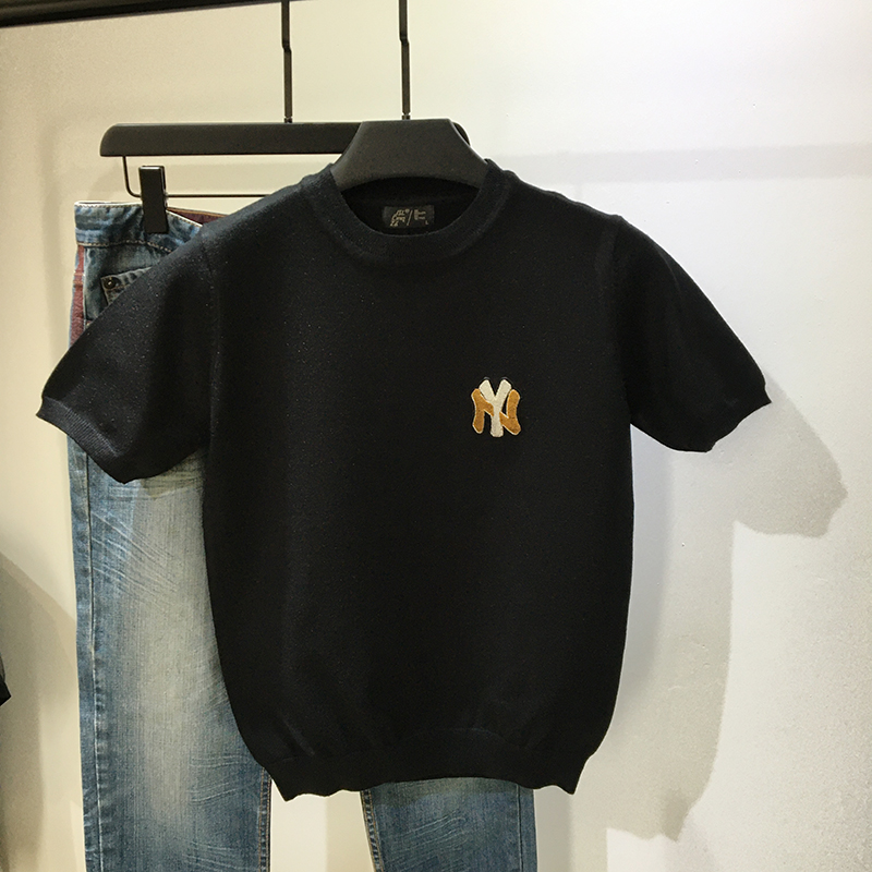 不起球针织男士毛衣修身圆领打底