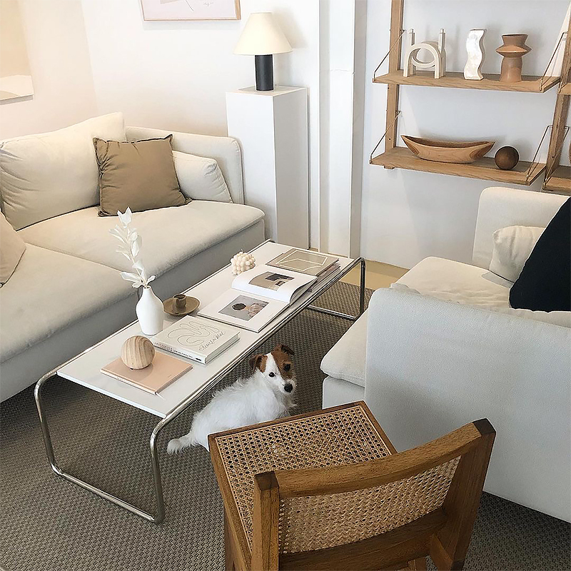 拉齐奥茶几中古不锈钢北欧