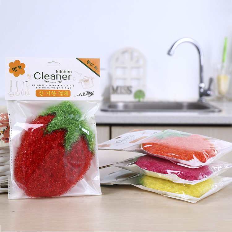 韩国草莓抹布刷碗巾洗碗布百洁布厨房强力去污渍不沾油清洁布抹碗,家庭/个人清洁工具,抹布,淘宝优惠券,粉丝福利购,淘宝优惠卷