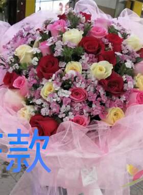 生日表白紫玫瑰云南普洱花店送花西盟县思茅市宁洱县同城鲜花快递