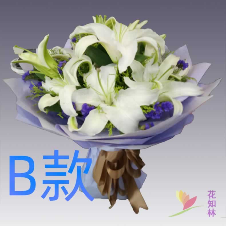 表白生日白百合广西桂林花店送花永福县灌阳县龙胜县同城鲜花快递