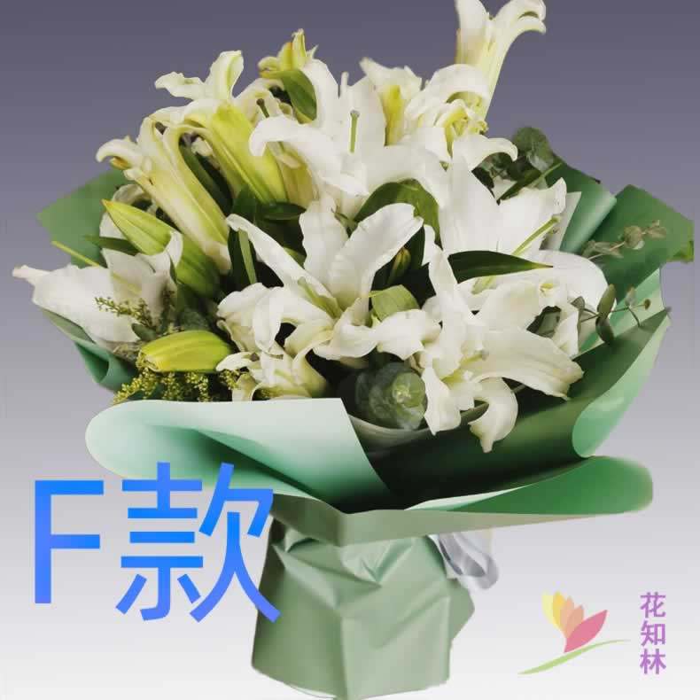 生日求婚白百合广东中山花店送花横栏镇古镇镇小榄镇同城鲜花快递