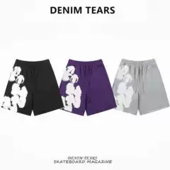 FOG High Street DENIM TEARS Kapok Foam Print Athletic Shorts Unisex Casual Pants