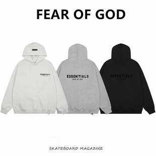 美式 FEAR FOG复线ESSENTIALS高街宽松帽衫 GOD 情侣连帽卫衣潮
