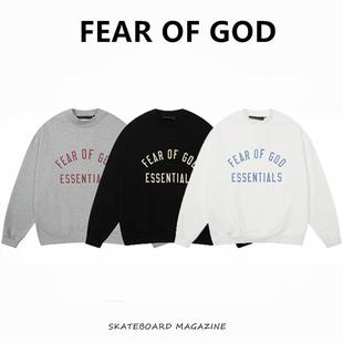 FOG复线ESSENTIALS潮牌字母加绒宽松圆领卫衣男秋冬 GOD FEAR