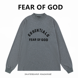 FOG复线ESSENTIALS长袖 GOD T恤男女宽松休闲情侣潮牌上衣 FEAR