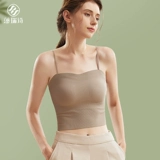 Летний топ с чашечками, тонкое шелковое нижнее белье, бюстгальтер-топ, майка топ, бюстгалтер, топ без лямок, красивая спина