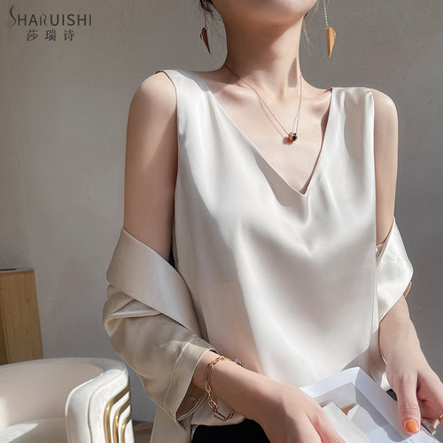 吊带背心夏季仿真丝内西服