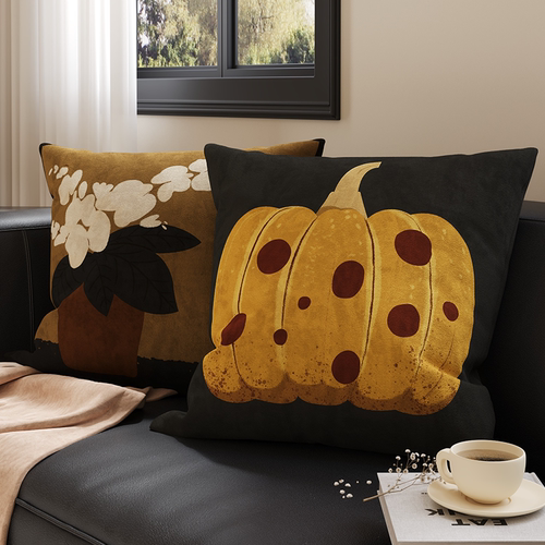 复古抱枕客厅沙发枕套办公室飘窗背垫靠枕靠垫高级感卧室床头腰枕