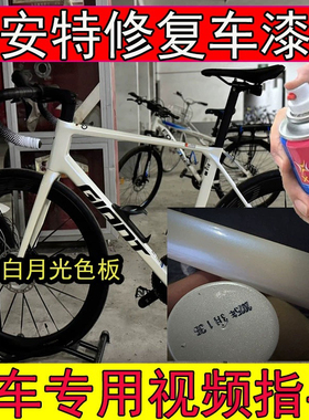 适用捷安特TCR-ADV3白月光补漆笔划痕修复TCR-ADV3月岩灰山地车漆