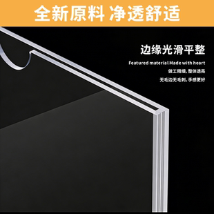 双层亚克力卡槽a4插槽插盒卡套57寸照片插纸盒展示有机板定制激光