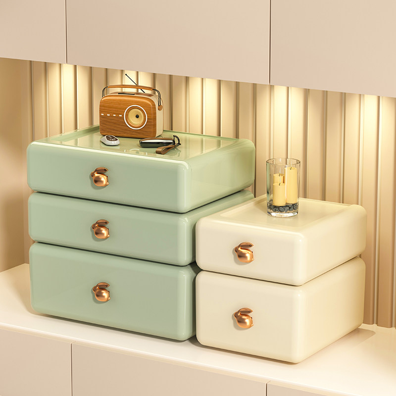 抽屉式多层收纳盒高级轻奢办公室入户玄关桌面摆件钥匙口罩储物盒,收纳整理,桌面收纳盒,淘宝优惠券,粉丝福利购,淘宝优惠卷