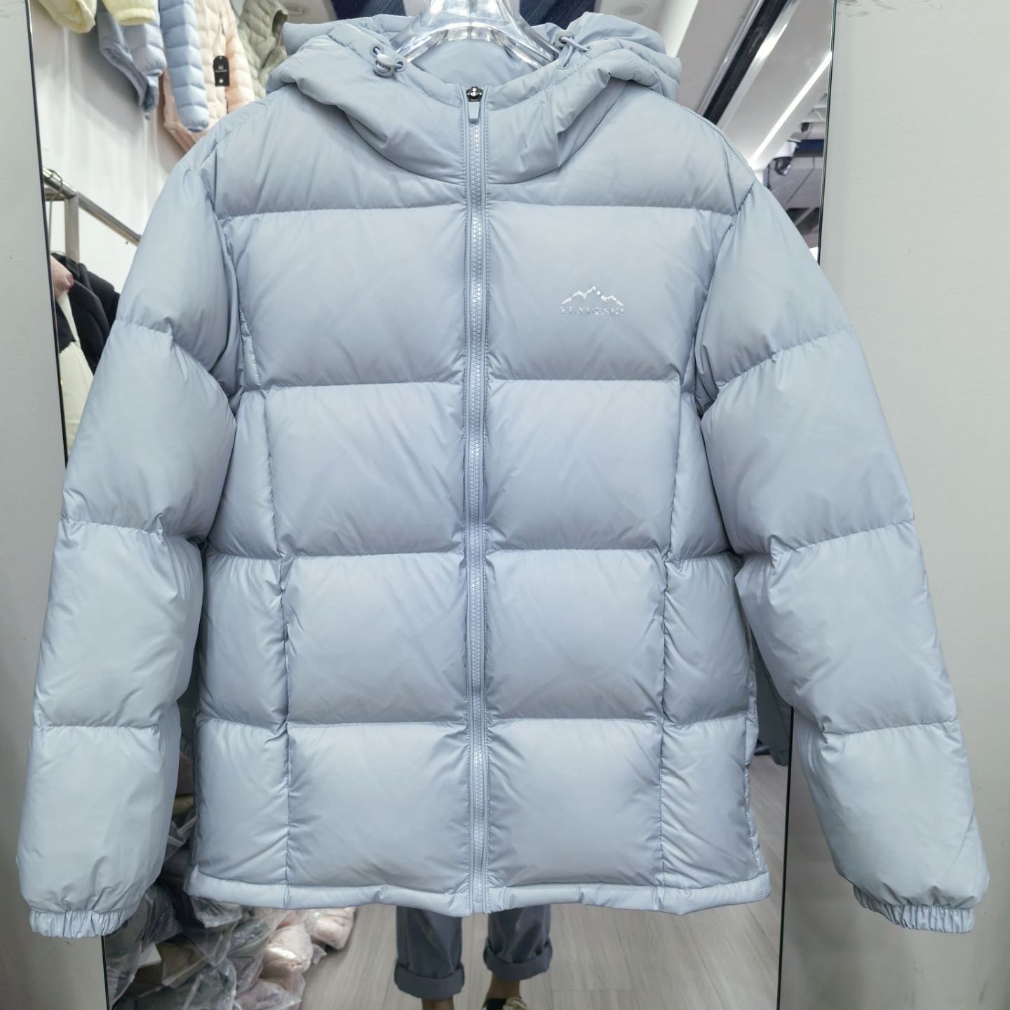 新国标90白鸭绒羽绒服女短款休闲