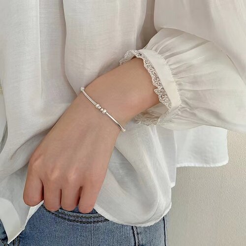 其他女925银珍珠时尚纯银手链