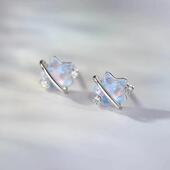 925纯银星星耳钉新款 小众耳环高级感轻奢耳饰女 2024爆款