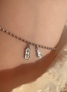 925纯银葫芦平安手链女夏2021年新款冷淡风小众手饰