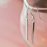 Трехмерные серьги, серебро 925 пробы, японские и корейские, простой и элегантный дизайн