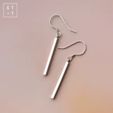 Трехмерные серьги, серебро 925 пробы, японские и корейские, простой и элегантный дизайн