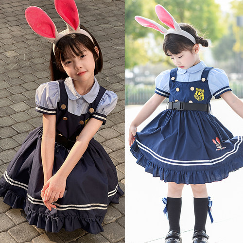 疯狂动物城朱迪连衣裙夏COS服