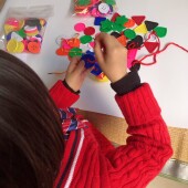 儿童精细动作训练大纽扣DIY材料亲子串珠大号彩色穿线饰品画穿线