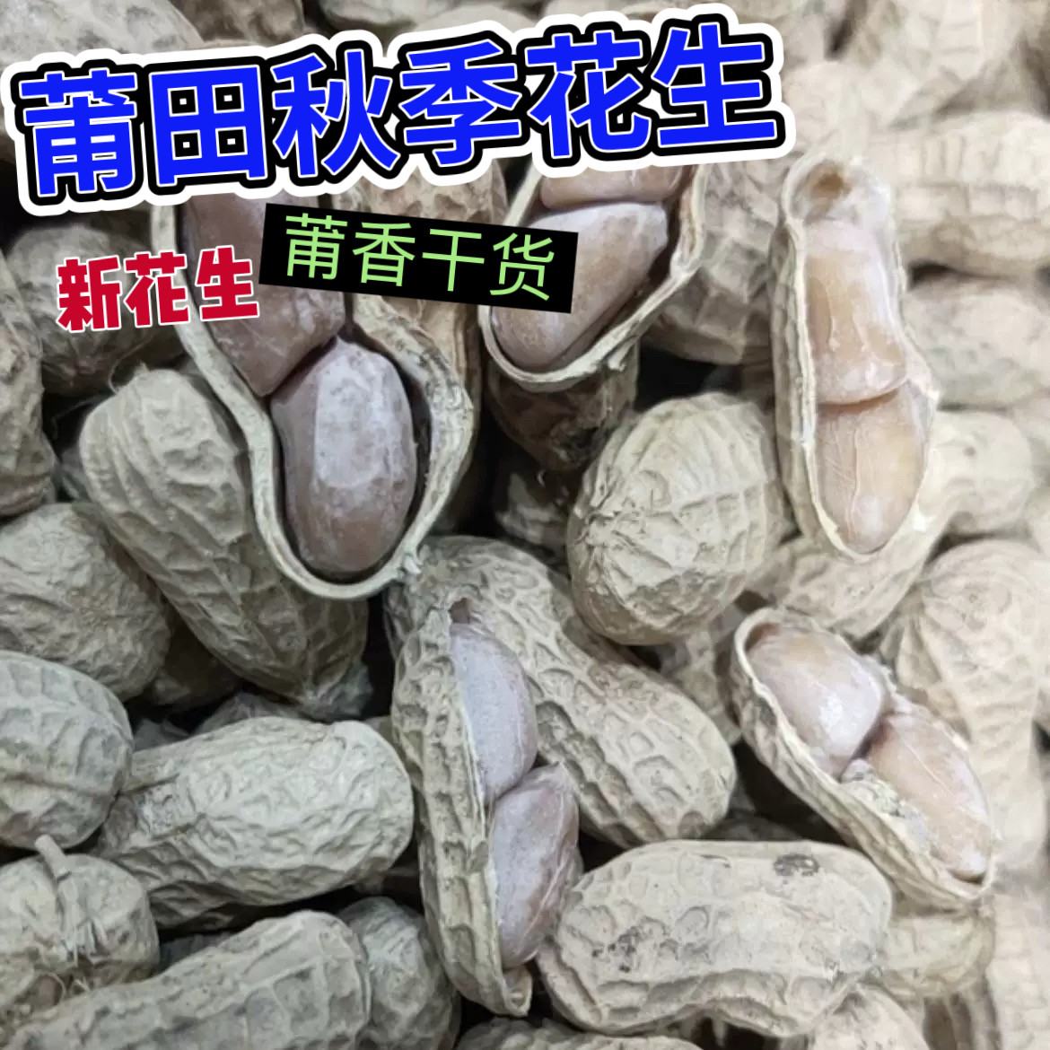 莆田沿海水煮白晒花生Q仔新货