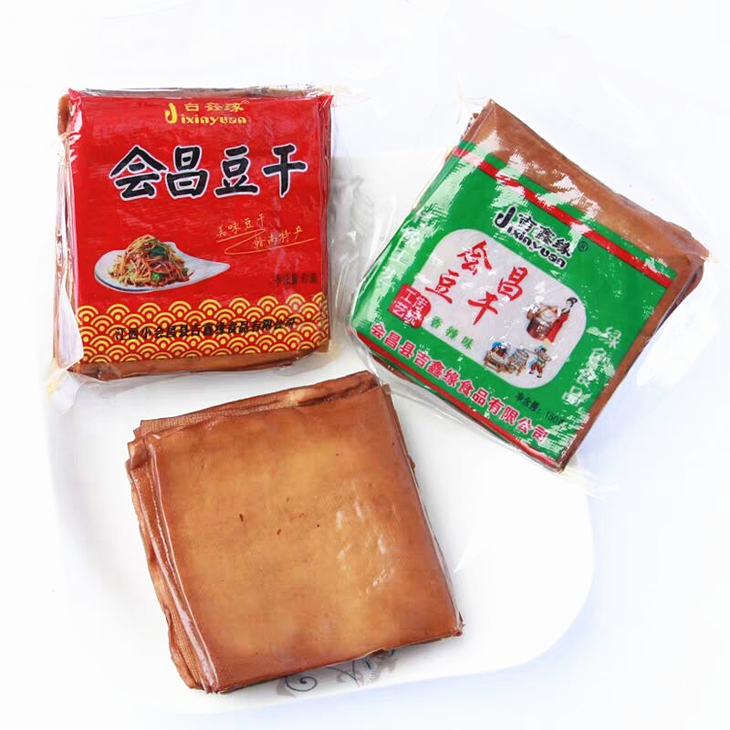 江西赣南特产会昌豆干即食有嚼劲香辣味五香味凉拌豆腐干零食小吃