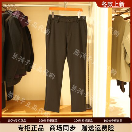 专柜正品金利来GY休闲男装2025冬加绒保暖休闲长裤PTP0119-PKH31