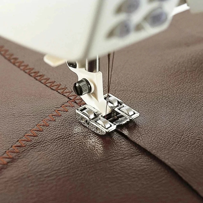 家用电动缝纫机Husqvarna Viking瑞典 唯金富士华皮革滚轮压脚