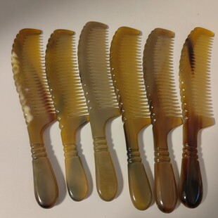 天然精品牛角梳加厚男梳头部按摩防静电头部经络梳头皮按摩梳子