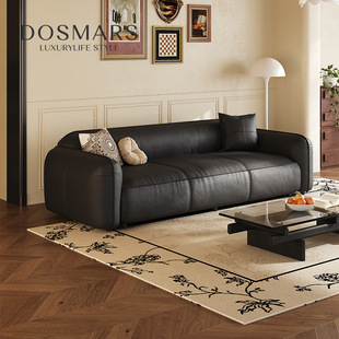 大司马法式复古沙发客厅小户型2023新款意大利头层牛皮全真皮沙发
