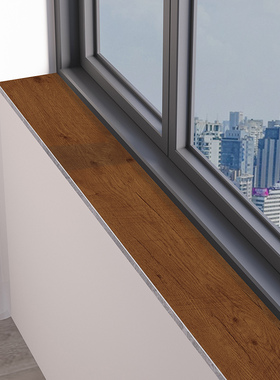 仿木纹窗台垫极窄飘窗垫子长条卧室窗沿厚皮革防水防晒可裁剪定制