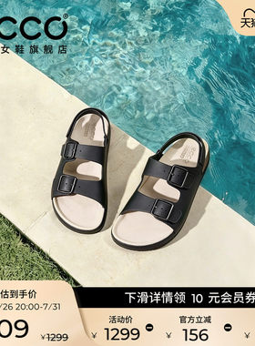 ECCO爱步女鞋凉鞋 夏季休闲舒适凉拖鞋勃肯鞋女款 科摩206903