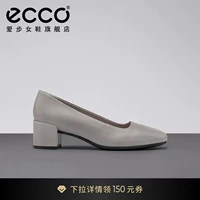 Ecco, ретро классические туфли на каблуке с низким вырезом для работы и офиса